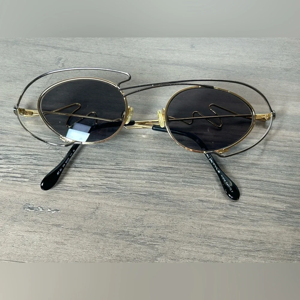 NEOSTYLE JET 252 CRAZY 90'S LADIES SUNGLASSES UNIQUE GOLD WIRE DESIGNER FRAMES - Picture 2 of 9